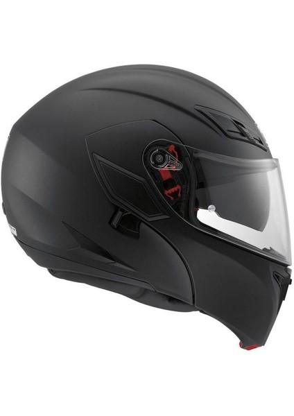 Çene Açılır Motosiklet Kask Compact St Sld Plk Mat Black