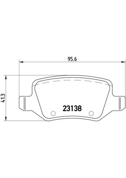 P50058 Arka Fren Balatasi A1684200420 A4144200120
