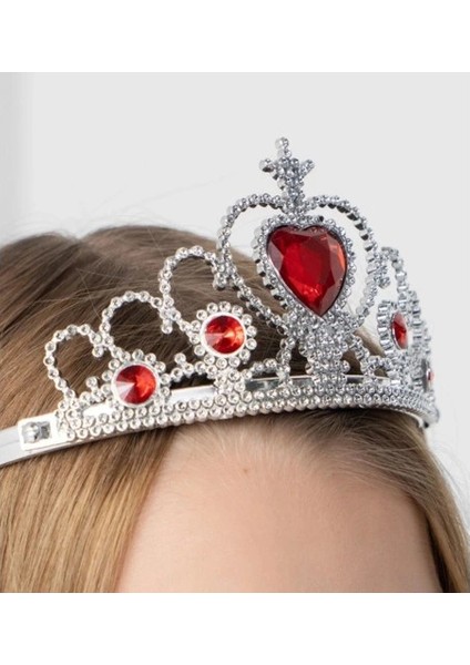 Litae Trend Kalp Taşlı Kırmızı Renk Karlar Ülkesi Elsa Anna Frozen Tacı fırsatları