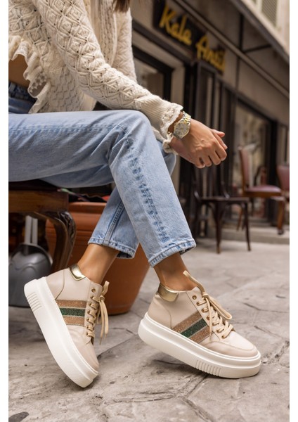 Tobers Kadın Siyah Taş Detay Sneaker fırsatları