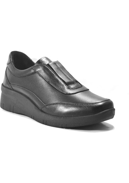 25BK.0128 Hakiki Deri Ortopedik Dolgu Topuklu Günlük Kadın Ayakkabı fiyatları