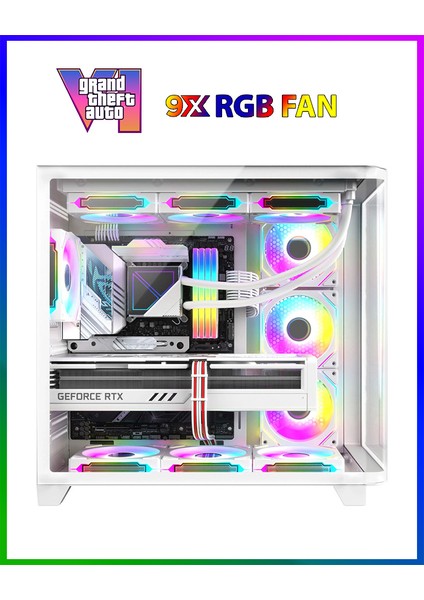 GTA-Valo X50 Max White 💎 Ryzen 7 5700X 32GB Ram 1TB M.2 Nvme SSD 8GB GDDR7 RTX4060 Ekran Kartı Oyuncu Masaüstü Bilgisayarı fiyatları