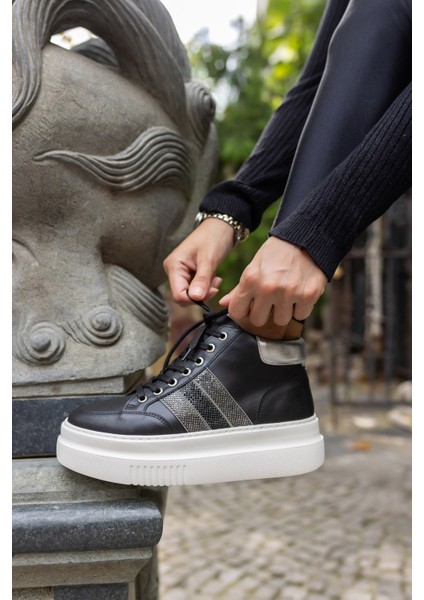 Tobers Kadın Siyah Taş Detay Sneaker fırsatları