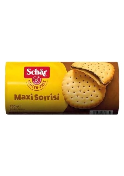 Schar Maxi Sorrisi Glutensiz Kakao Kremalı Bisküvi 250 gr fiyatları