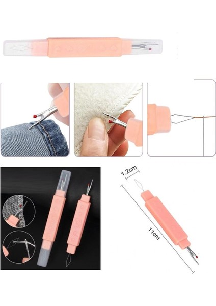 2 Fonksiyonlu Dikiş Sökme ve Iğne Iplik Takma Aparatı
