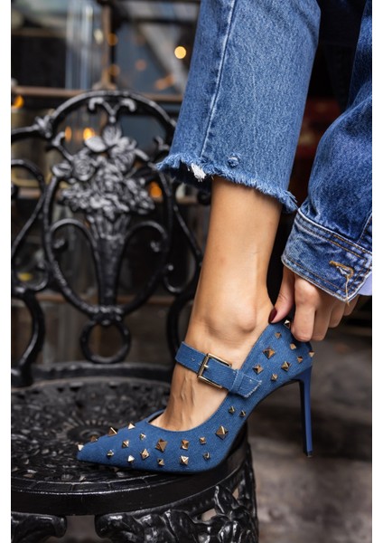 Creyza Kadın Kot Trok Detay Topuklu Ayakkabi indirimleri