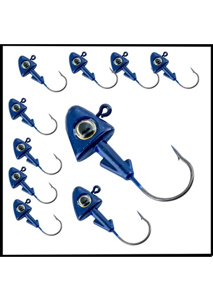 Uyguna-Yakala 6 Gr - mavi -Kurşunlu olta Iğnesi zoka -10 Adet ALA.267