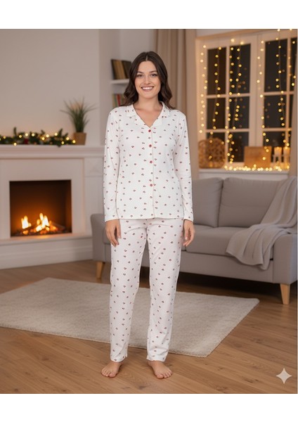 Kirazlı Pamuklu Pijama Takımı indirimleri
