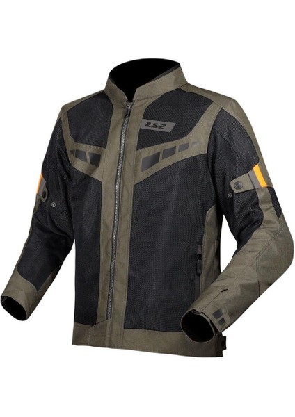 Blade Air Korumalı Motosiklet Montu Yazlık Haki-Turuncu