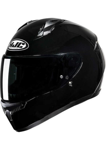C10 Kapalı Motosiklet Kaskı Siyah
