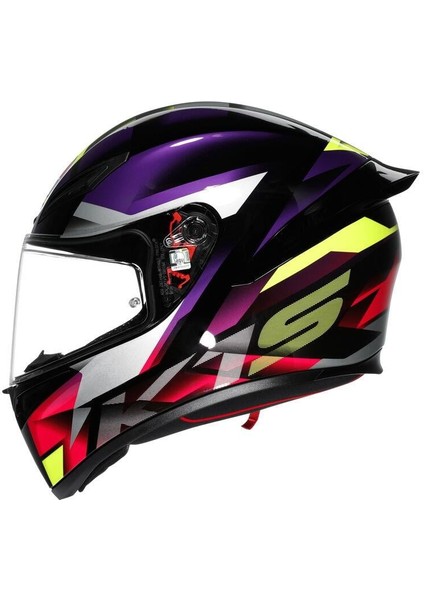 Motosiklet Kaskı K1 S Fastlap Black Purple Pink fiyatları