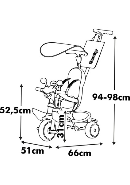 Baby Drıver 3 Tekerlekli Bisiklet