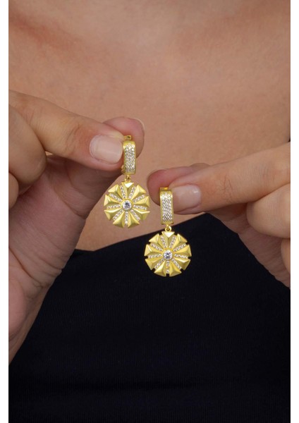 Altın Kaplama Özel Tasarım 925 Ayar Gümüş Küpe fiyatları