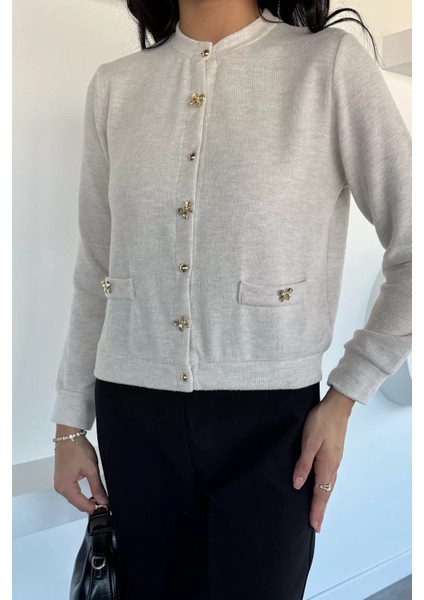 Kadın Fiyonk Düğmeli Triko Hırka P-00018493 modelleri