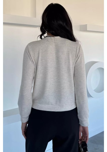 Kadın Fiyonk Düğmeli Triko Hırka P-00018493 fırsatları