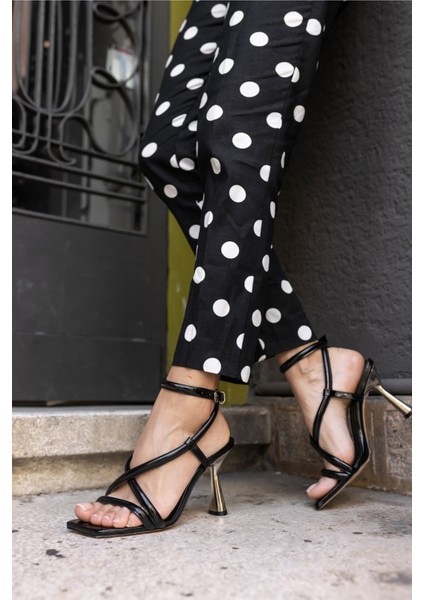 Olge Kadin Fusya Bantli Topuklu Sandalet