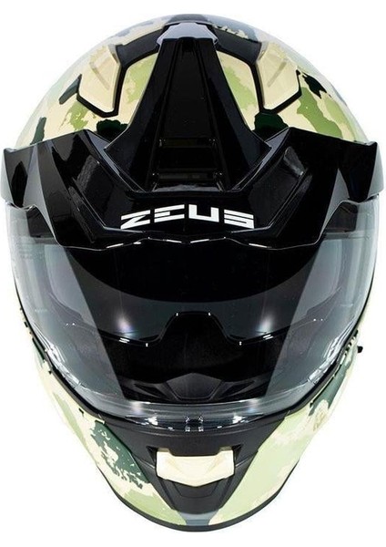 ZS-913 Terekli Motosiklet Kaskı Yellow Bf6 Green fırsatları