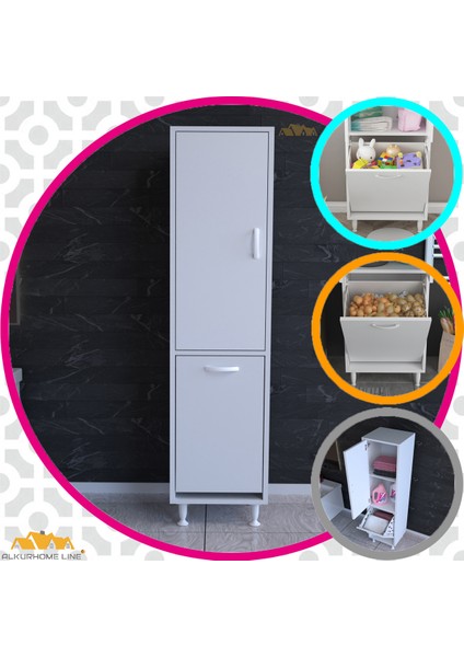 Ecrin 40X138 cm Çamaşır ve Erzak Bölmeli Çok Amaçlı Dolap fiyatları