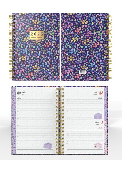 Spiralli 2026 Ajanda Flowers 4 fiyatları