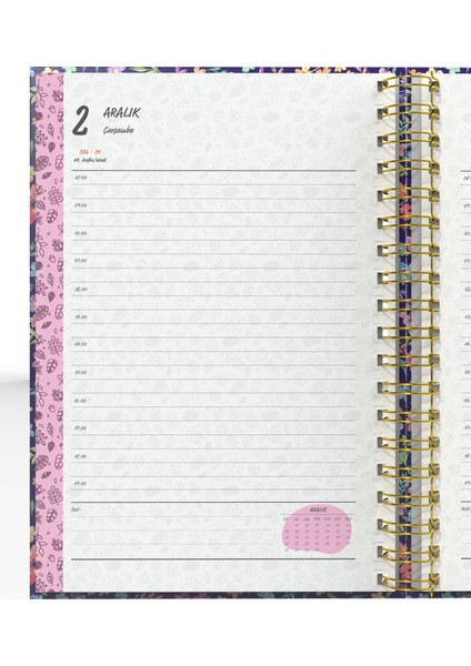 Spiralli 2026 Ajanda Flowers 4 fırsatları