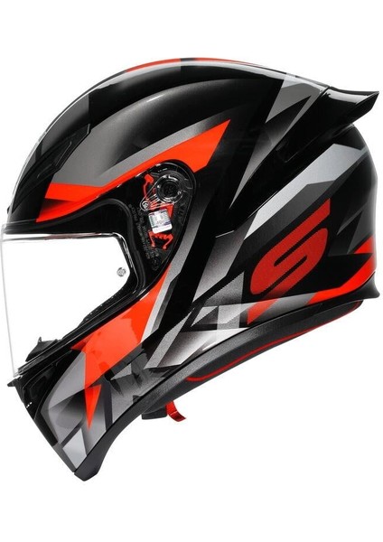 K1 S Fastlap Black Grey Red Kapalı Motosiklet Kask modelleri