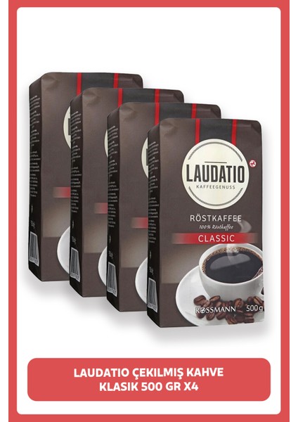 Çekilmiş Kahve Klasik 500 gr X4 Adet