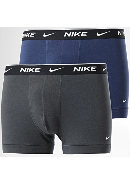 Dri Fit Ultra Stretch 2 Pack Micro 2 Li Paket Kısa Boxer Antrasit Lacivert