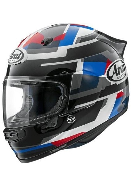 Quantic Motosiklet Kaskı Abstract Blue