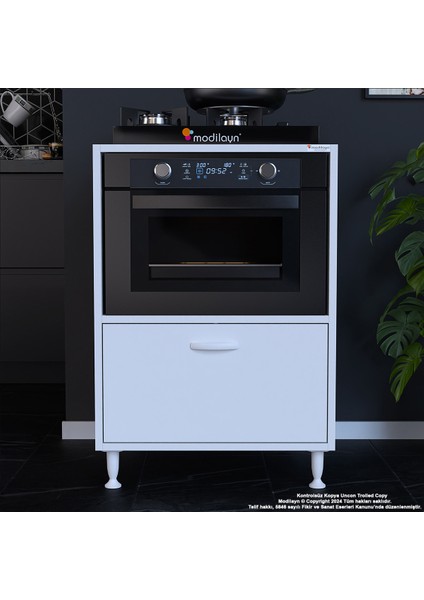 Lara 59,6 x 87,4 x 56 cm Set Üstü Ocak Ve Ankastre Fırın Dolabı modelleri