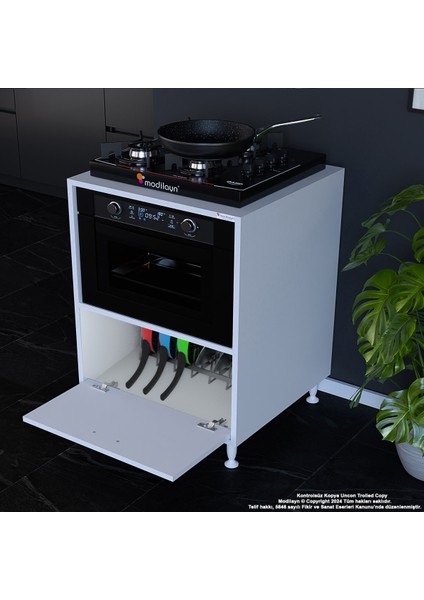 Lara 59,6 x 87,4 x 56 cm Set Üstü Ocak Ve Ankastre Fırın Dolabı indirimleri