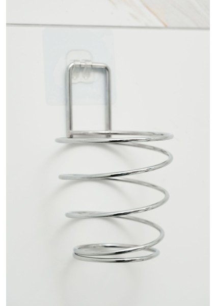 Krom Çelik Güçlü Magic Yapışkanlı Saç Kurutma Makine Askısı, Çelik Krom Fönlük modelleri