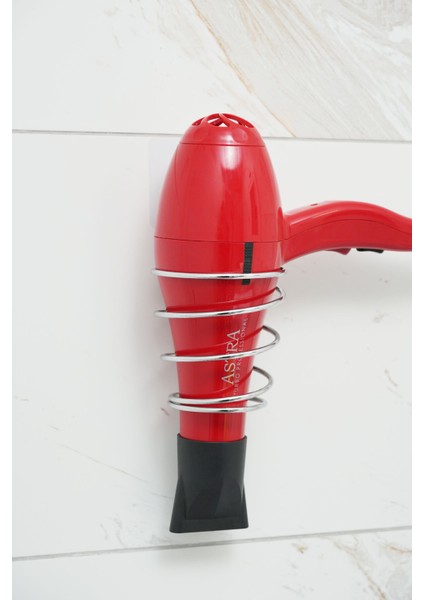 Krom Çelik Güçlü Magic Yapışkanlı Saç Kurutma Makine Askısı, Çelik Krom Fönlük fırsatları