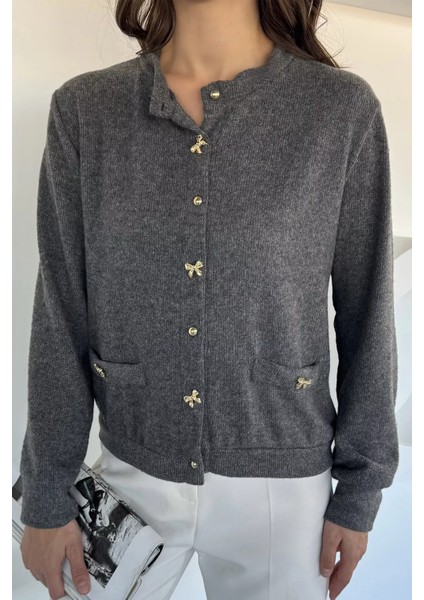 Kadın Fiyonk Düğmeli Triko Hırka P-00018493 modelleri