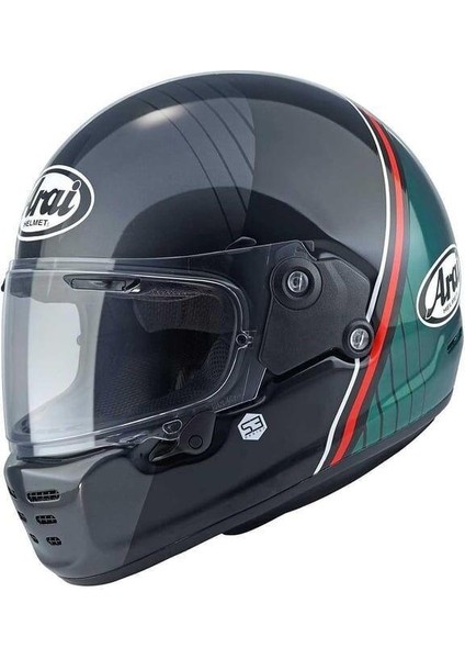 Concept-Xe Temu Green Kapalı Motosiklet Kask