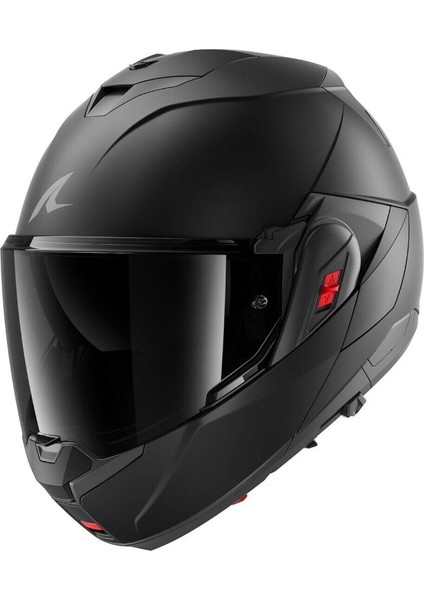 Oxo Dark Shadow Mat Çene Açılır Motosiklet Kaskı