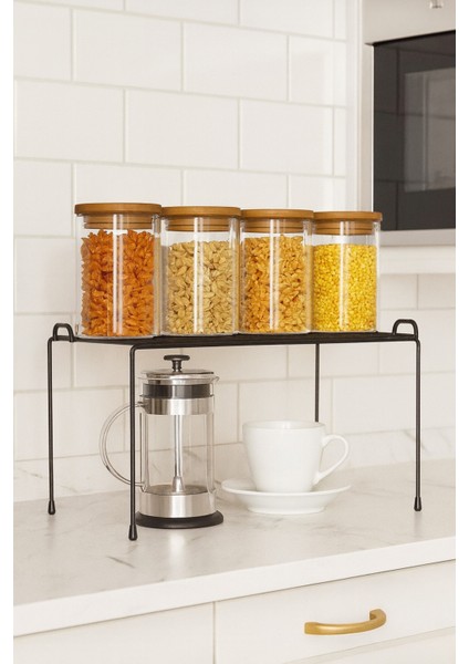 Metal Mutfak Dolabı Raf Düzenleyici – Dayanıklı, Şık Tasarım (32X28X14 Cm) fiyatları