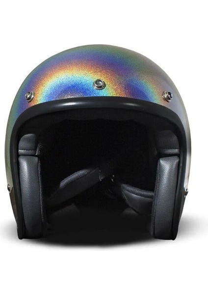 Jet Retro Açık Motosiklet Kaskı Rainbow modelleri