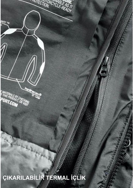 REV'IT! Tornado 4 H20 Korumalı 4 Mevsim Motosiklet Montu Siyah-Antrasit fırsatları