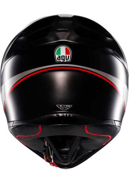 Motosiklet Kaskı K1 S Lap Mat Black Grey Red fiyatları