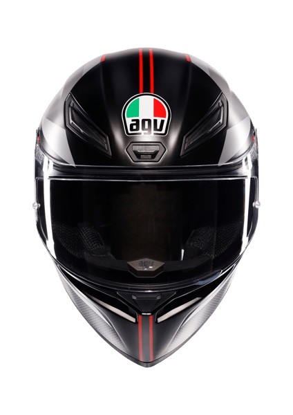 Motosiklet Kaskı K1 S Lap Mat Black Grey Red indirimleri