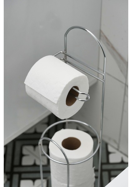 Yedekli Paslanmaz Tuvalet Kağıdı Standı - Modern Paslanmaz Krom Tasarım modelleri