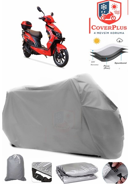 Arora Zr5 Gri Motorsiket Brandası Motor Örtüsü Çadır Su Geçirmez Motosiklet Kılıfı Motor Brandası