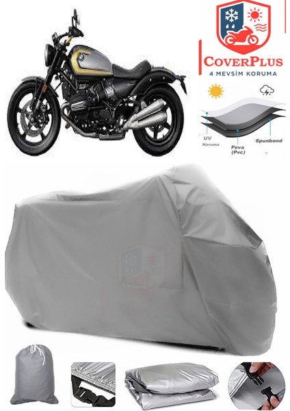 Bmw R 12 Gri Motorsiket Brandası Motor Örtüsü Çadır Su Geçirmez Motosiklet Kılıfı Motor Brandası