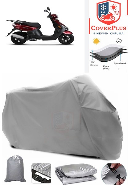 Rks Rico Gri Motorsiket Brandası Motor Örtüsü Çadır Su Geçirmez Motosiklet Kılıfı Motor Brandası