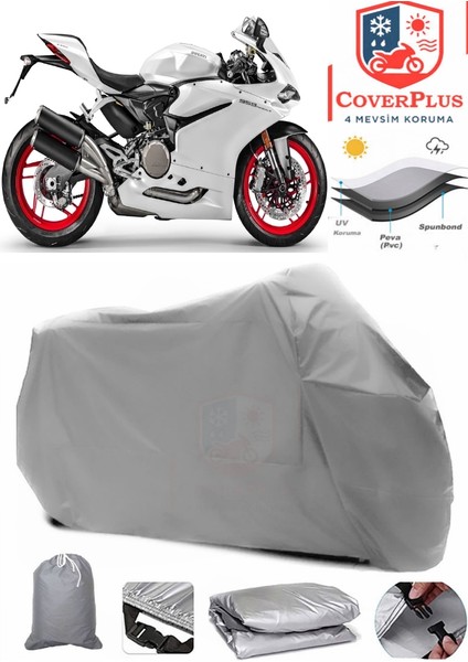 Ducati Panigale 959 Gri Motorsiket Brandası Motor Örtüsü Çadır Su Geçirmez Motosiklet Kılıfı Motor Brandası