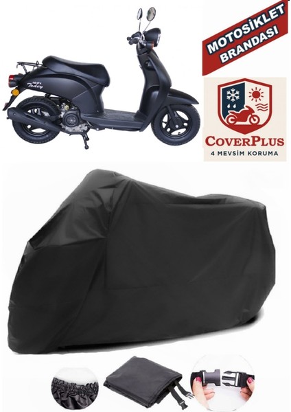 Arora Ar 50-20 Today Siyah Motorsiket Brandası Motor Örtüsü Çadır Su Geçirmez Motosiklet Kılıfı Motor Brandası