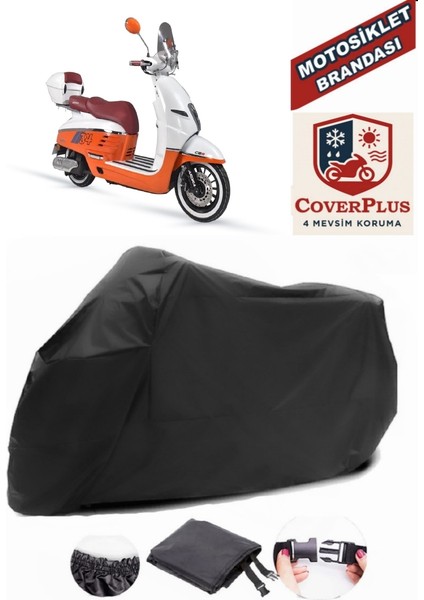 Arora Malibu Siyah Motorsiket Brandası Motor Örtüsü Çadır Su Geçirmez Motosiklet Kılıfı Motor Brandası