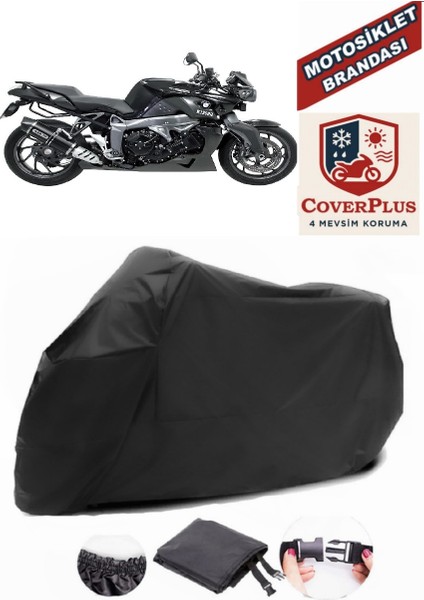 Bmw K 1300 R Siyah Motorsiket Brandası Motor Örtüsü Çadır Su Geçirmez Motosiklet Kılıfı Motor Brandası
