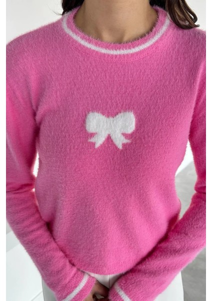 Kadın Bisiklet Yaka Sakallı Triko Kazak P-00018492 modelleri