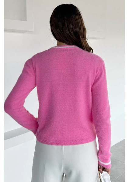 Kadın Bisiklet Yaka Sakallı Triko Kazak P-00018492 fırsatları